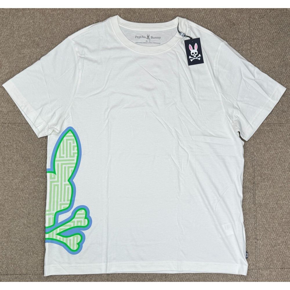 Psycho‎ Bunny Men's Short Sleeve Dammes Graphic T-Shirt Size 1X